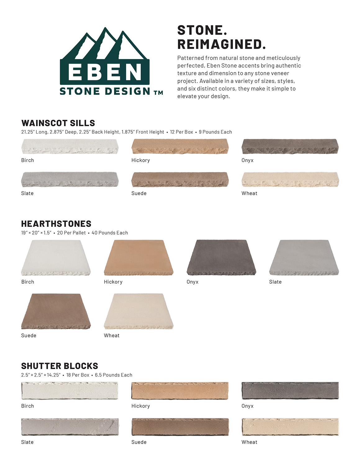 Eben Stone Brochure Cover